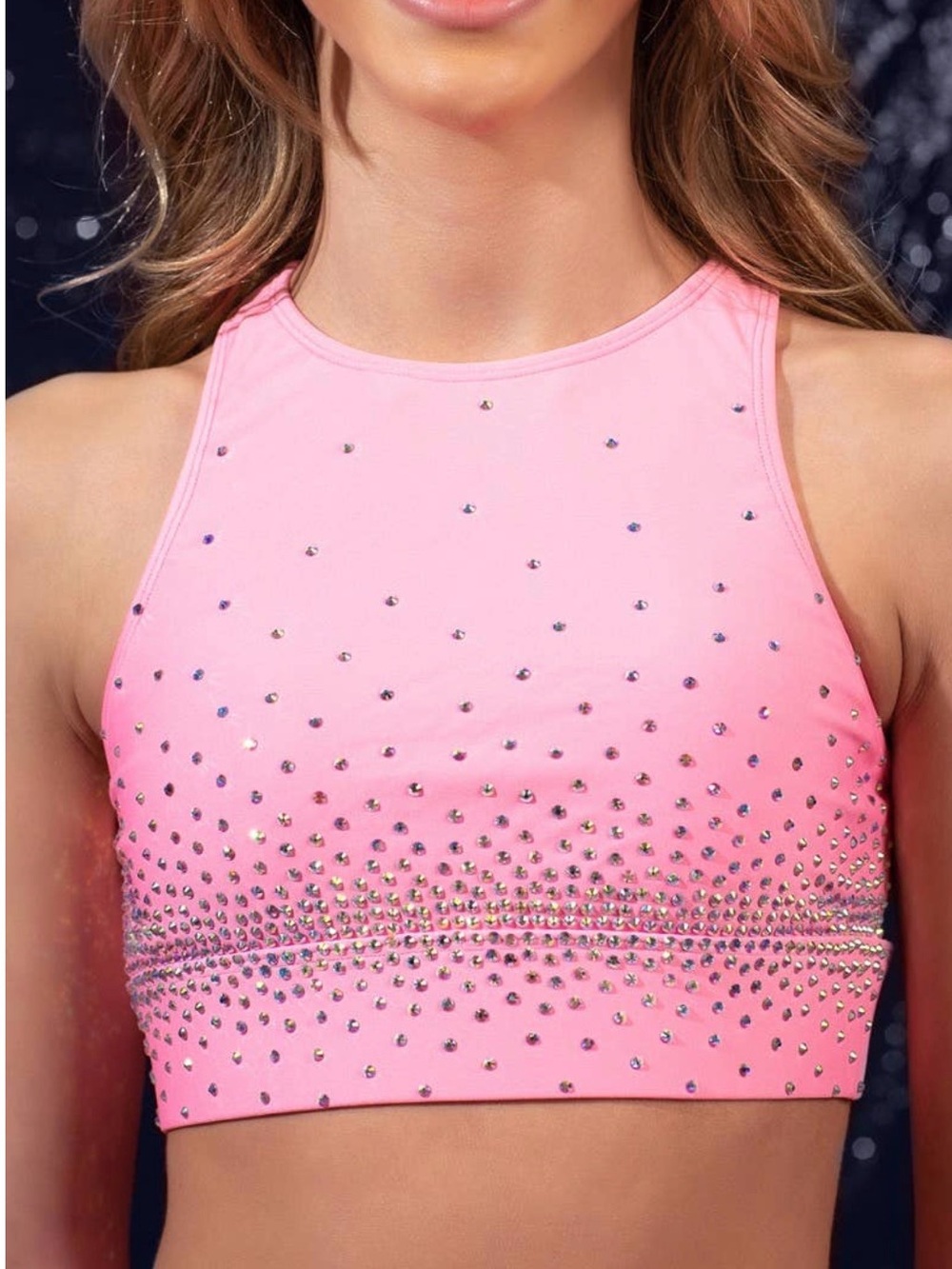 Rebel Dolce Sports Bra in Orchid Pink Crystal